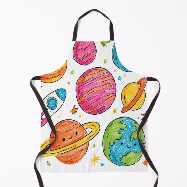 Item preview, Colorful Planets Crayon Print Pattern designed and sold by RichardRags.
