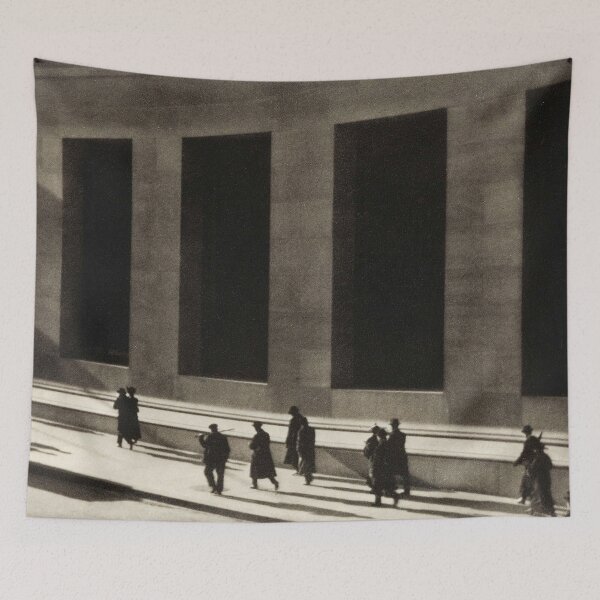 Item preview, Wall Street by Paul Strand, circa 1915 vintage New York black and white photograph with sepia tones designed and sold by Astrid Arkhangelsky.