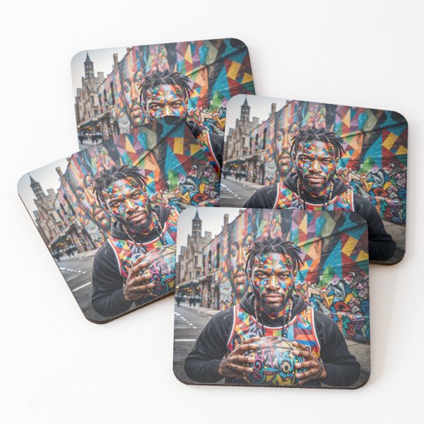 Item preview, Gritty Urban Street Basketball Portrait designed and sold by Home Decor Art.