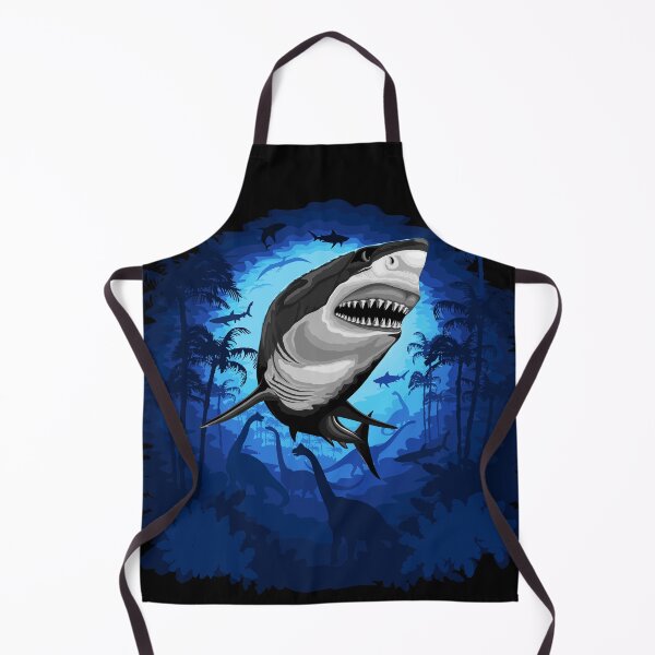 Item preview, Jurassic Great White Shark Prehistoric Deep Sea Fantasy. designed and sold by BluedarkArt.