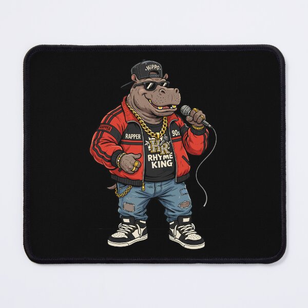 Item preview, Hippo Rapper Cartoon designed and sold by Museum Of Non-Existing Art.