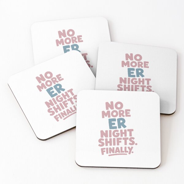 Item preview, No More Night Shifts Finally Retired ER Nurse Gift designed and sold by KiwyStudio.