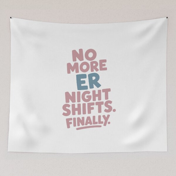 Item preview, No More Night Shifts Finally Retired ER Nurse Gift designed and sold by KiwyStudio.