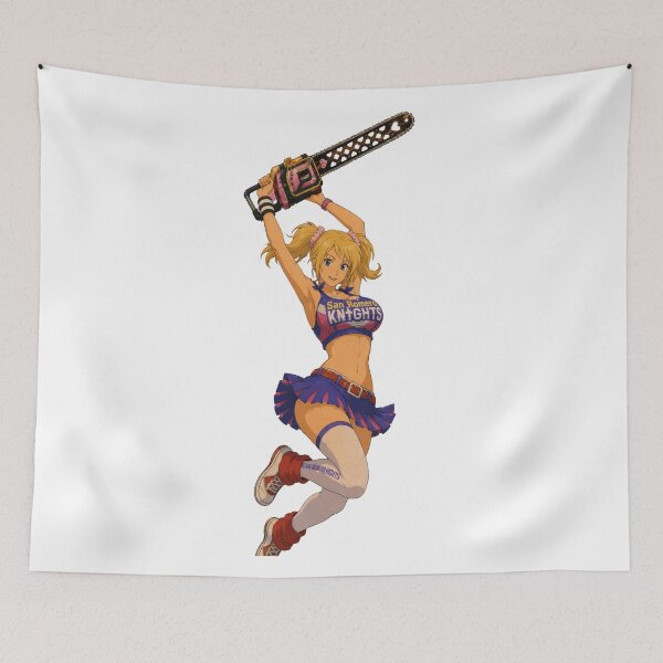 Item preview, Chainsaw Cheerleader Zombie Hunter | Horror Game Fan Art | Classic Western Animation Style designed and sold by  Hollow Moon Studios..