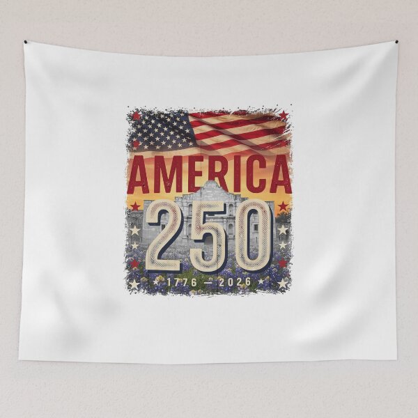 Item preview, The Alamo Texas America 250 Semiquincentennial 1776-2026 Vintage USA Tee v1 designed and sold by DarylWelsh2024.