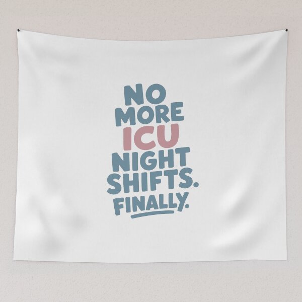 Item preview, No More ICU Night Shifts Finally Retired ICU Nurse Gift Funny Retirement designed and sold by KiwyStudio.