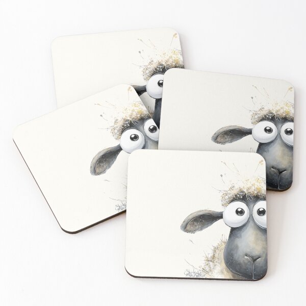 Item preview, Gorgeous Sheep ' Nosey Fluff Berry’ BY SHiRLeY MacARTHuR designed and sold by Shirley MacArthur Art.