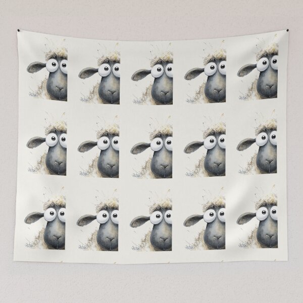 Item preview, Gorgeous Sheep ' Nosey Fluff Berry’ BY SHiRLeY MacARTHuR designed and sold by Shirley MacArthur Art.