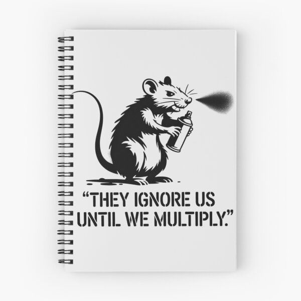Item preview, Banksy Rat - They Ignore Us Until We Multiply designed and sold by 123ks.