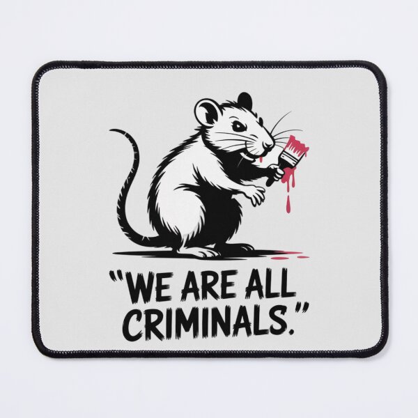 Item preview, Banksy Rat - We Are All Criminals designed and sold by 123ks.