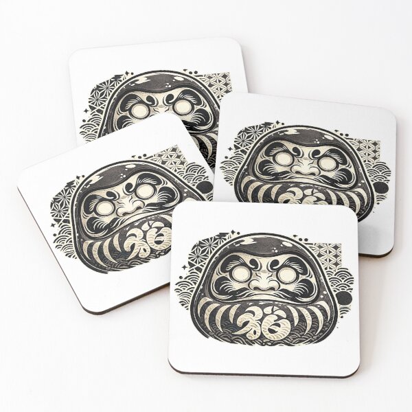 Item preview, Japanese Daruma Doll Ukiyo-e Good Luck Art designed and sold by SokoSkate.