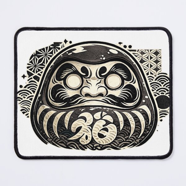 Item preview, Japanese Daruma Doll Ukiyo-e Good Luck Art designed and sold by SokoSkate.