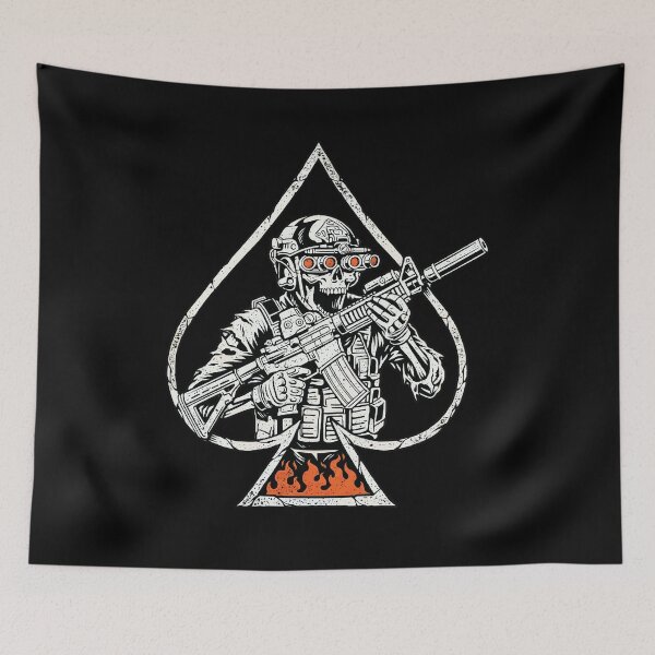 Item preview, Tactical Skull Ace of Spades Night Vision Goggles Operator Graphic designed and sold by Creative Spark.