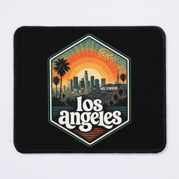 Item preview, Hollywood Los Angeles California Retro Trippy Travel designed and sold by TomFrontierArt.