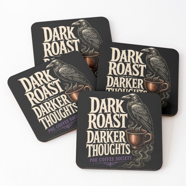 Item preview, Edgar Allan Poe Halloween – Dark Roast Society designed and sold by Fenay Designs.