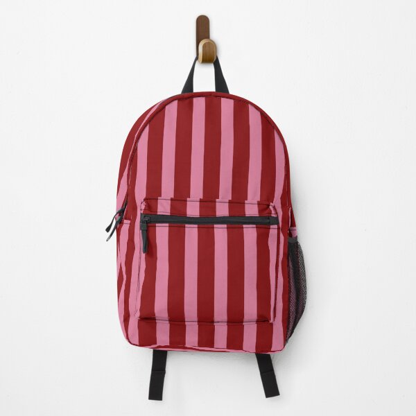 Item preview, Pink and Cherry Red Cabana Stripes Vertical Pattern designed and sold by Pop & Punch.