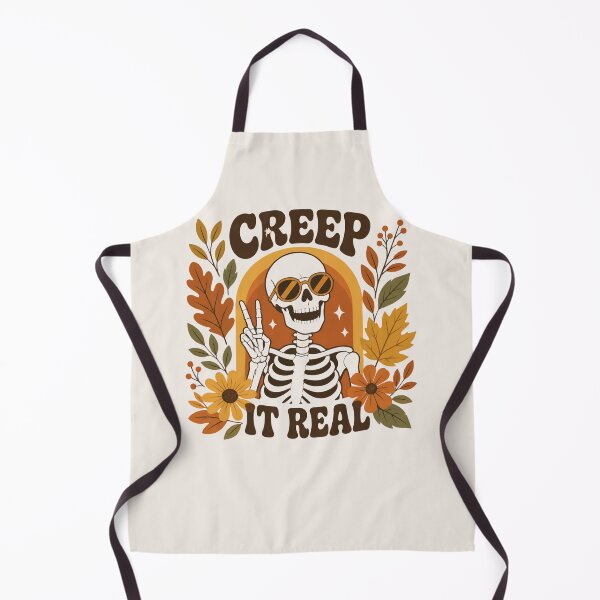Item preview, Creep It Real Retro Skeleton Floral Halloween Art  designed and sold by Cerys-GS.
