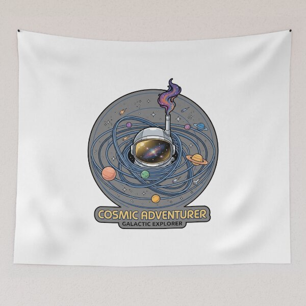 Aperçu de l'œuvre Aventurier Cosmique Explorateur Galactique Casque créée et vendue par Lakelandwholesale1 Shirt Company.