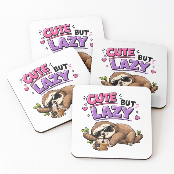 Item preview, Cute but lazy sloth with iced coffee designed and sold by HandicraftArt.