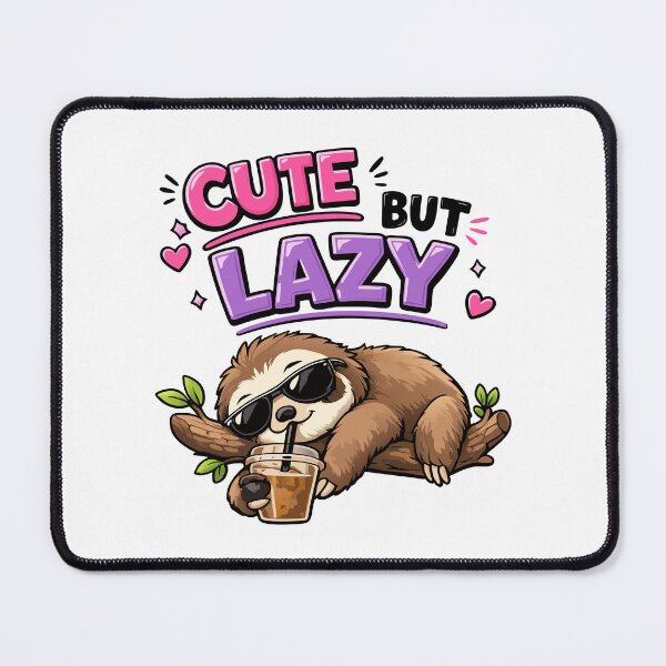 Item preview, Cute but lazy sloth with iced coffee designed and sold by HandicraftArt.