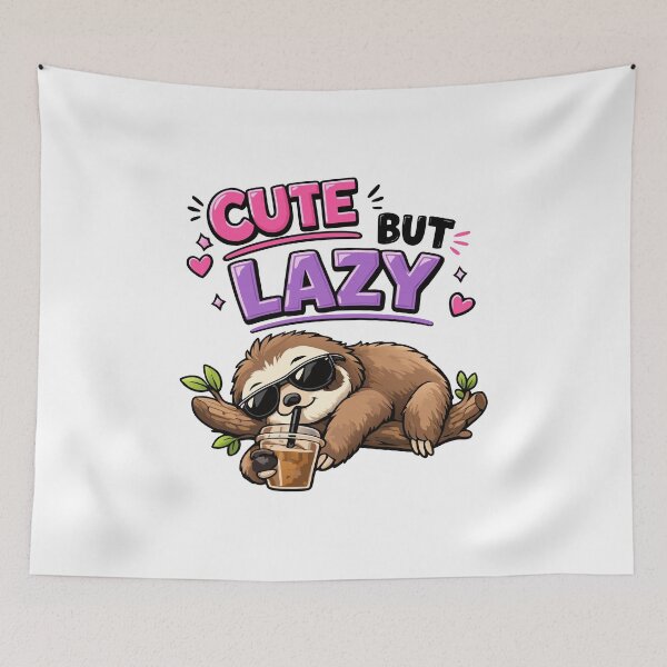 Item preview, Cute but lazy sloth with iced coffee designed and sold by HandicraftArt.
