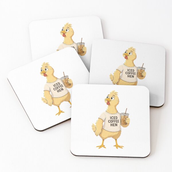 Item preview, Iced Coffee Hen  designed and sold by TheEndDesign.