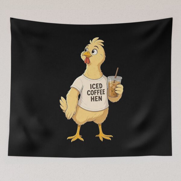 Item preview, Iced Coffee Hen  designed and sold by TheEndDesign.