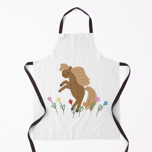 Item preview, Whimsical flower horse drawing designed and sold by Malvamalu.