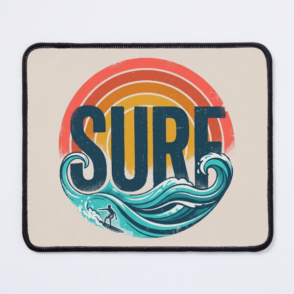 Item preview, Retro Surf - Wave Surfer Ocean Beach designed and sold by dudelinart.