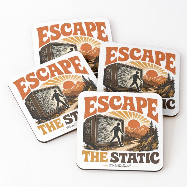 Item preview, Escape the Static – Retro TV Self-Discovery Design designed and sold by WakeUpByLuki.