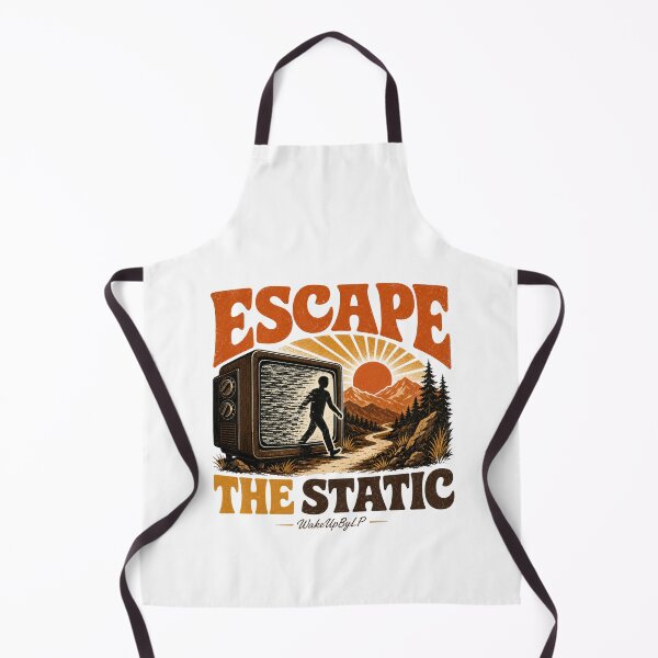 Item preview, Escape the Static – Retro TV Self-Discovery Design designed and sold by WakeUpByLuki.
