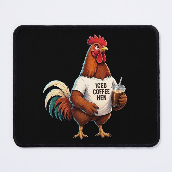 Item preview, Iced Coffee Hen designed and sold by TheEndDesign.