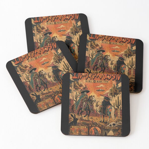 Item preview, El Viaje Mental – Vintage Surreal Cowboy Poster T-Shirt designed and sold by zumerdiego.