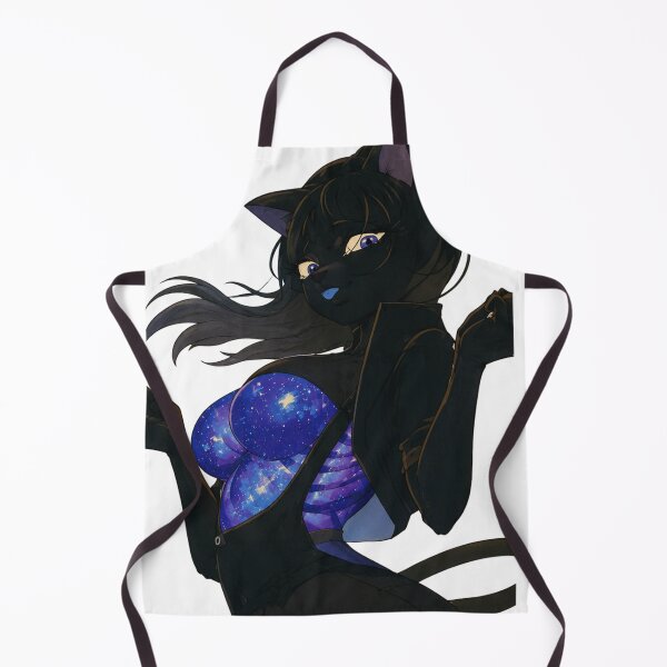 Item preview, Galaxy Cat Girl Pin-Up | Cosmic Neko Fantasy | Classic Western Animation Style designed and sold by  Hollow Moon Studios..