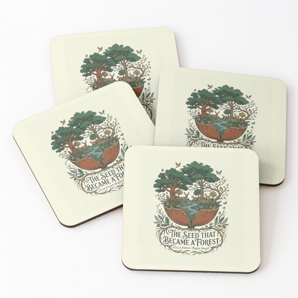 Item preview, The Seed That Became a Forest | Premium Nature Artwork designed and sold by Amr Darwish Graphic designer.