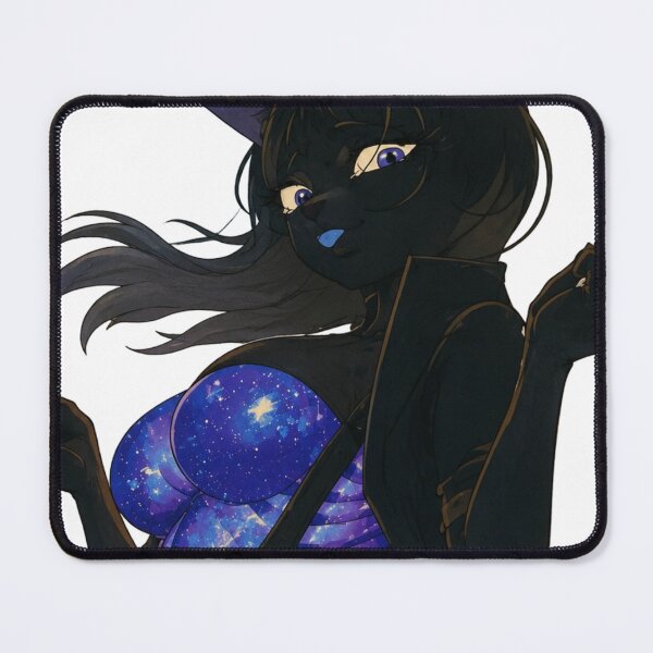 Item preview, Galaxy Cat Girl Pin-Up | Cosmic Neko Fantasy | Classic Western Animation Style designed and sold by Hollow Moon Studios..