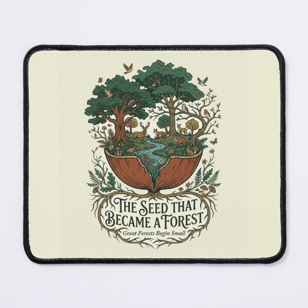 Item preview, The Seed That Became a Forest | Premium Nature Artwork designed and sold by Amr Darwish Graphic designer.