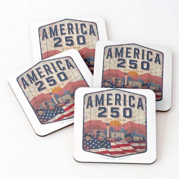 Item preview, America 250 Las Vegas T-Shirt | Nevada Skyline Patriotic 1776-2026 Tee v1 designed and sold by DarylWelsh2024.