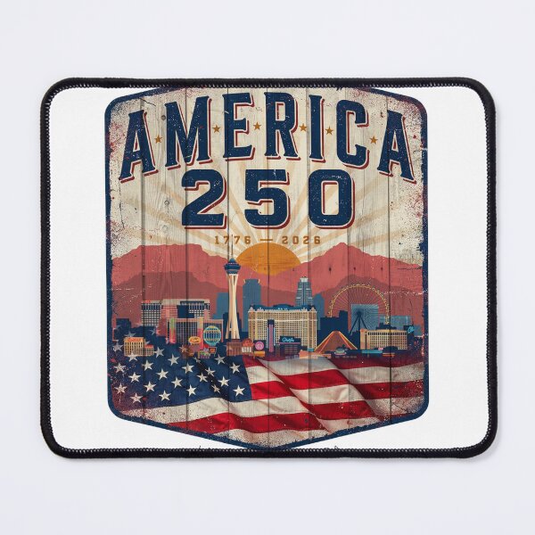 Item preview, America 250 Las Vegas T-Shirt | Nevada Skyline Patriotic 1776-2026 Tee v1 designed and sold by DarylWelsh2024.