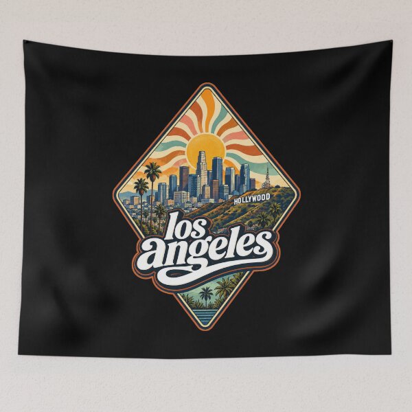 Item preview, Hollywood Los Angeles Trippy Travel designed and sold by TomFrontierArt.