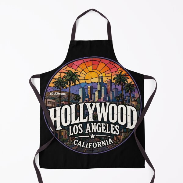 Item preview, Hollywood Los Angeles California Stained Glass Art Travel designed and sold by TomFrontierArt.