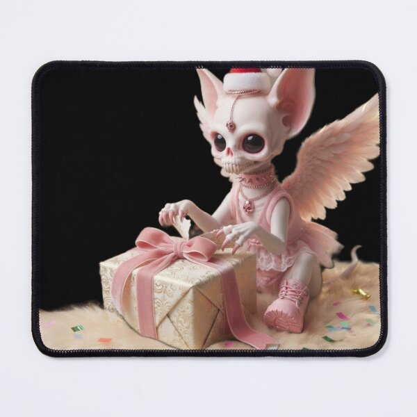 Item preview, Cute Skeleton Angel Christmas Present Unwrapping designed and sold by LujziWorld.