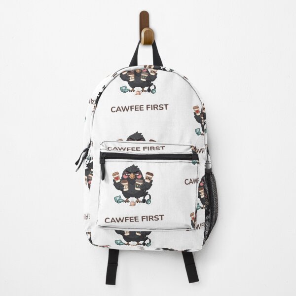 Item preview, CAWFEE FIRST , angry coffee lovers crow. designed and sold by Cookie Monster Designs.
