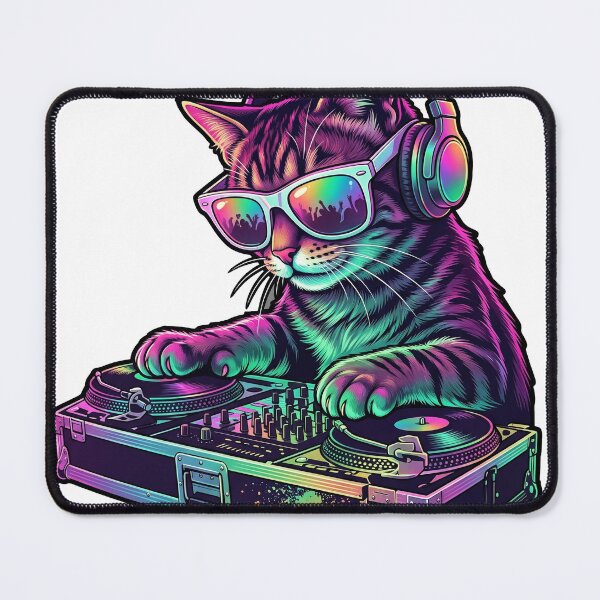 Item preview, Cool DJ Cat Headphones Turntable Music Party designed and sold by Lakelandwholesale1 Shirt Company.
