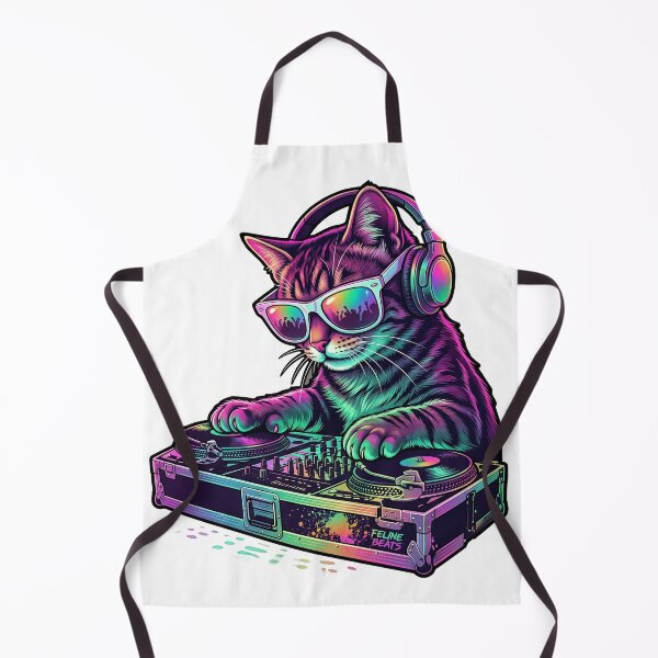 Item preview, Cool DJ Cat Headphones Turntable Music Party designed and sold by Lakelandwholesale1 Shirt Company.