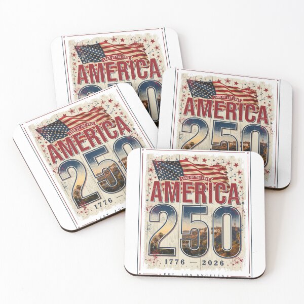 Item preview, America 250 Los Angeles 1776-2026 Vintage USA Tee designed and sold by DarylWelsh2024.