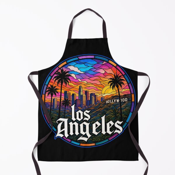 Item preview, Hollywood Los Angeles Stained Glass Art Travel designed and sold by TomFrontierArt.