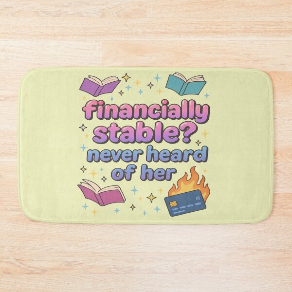 Item preview, Financially Stable? Never Heard Of Her Funny Book Lover Design designed and sold by BookedAndDesign.