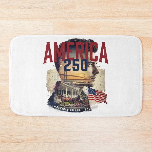 Item preview, America 250 Mackinac Island Michigan Semiquincentennial 1776 - 2026 Vintage Flag Carriage v1 designed and sold by DarylWelsh2024.