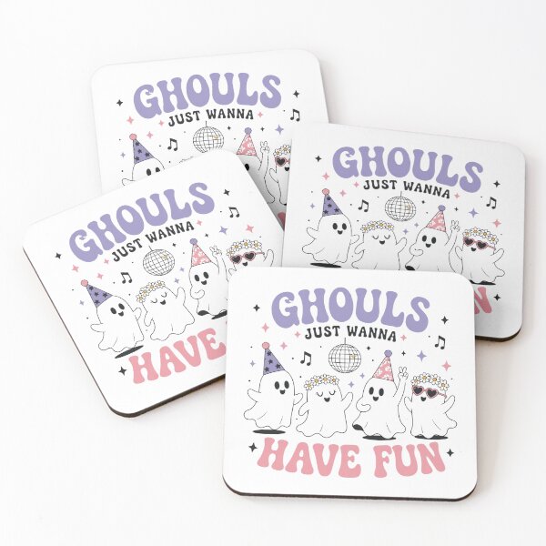 Item preview, Ghouls Just Wanna Have Fun - Retro Cute Halloween Ghosts designed and sold by Cerys-GS.